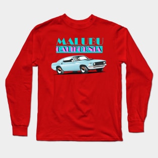 Malibu vacation poster Long Sleeve T-Shirt